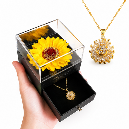 Every Bloom – Collar de Girasol Giratorio