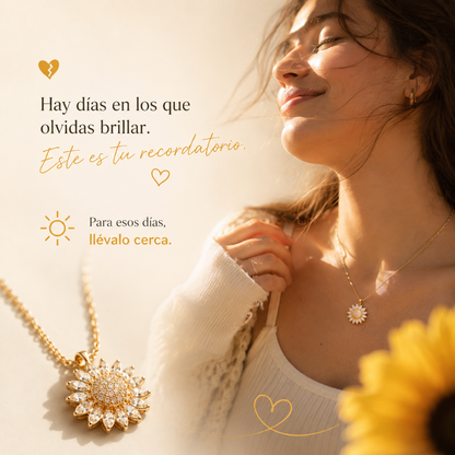 Every Bloom – Collar de Girasol Giratorio