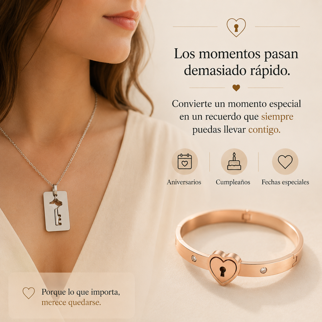 Pulsera y Collar con Candado